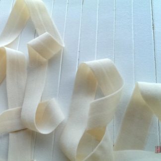 Бейка-резинка матовая молоко 2 см арт 0247