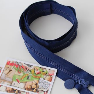 Молния трактор 80 см темно-синяя с круглым пуллером арт 0854