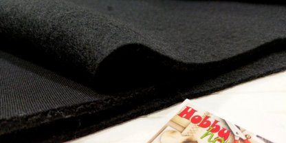 Футер 3-нитка начіс чорний щ. 360 арт 0139 - Зображення 3