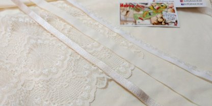 Резинка ажурная светлое молоко  арт 0759 - Зображення 2