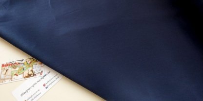 Коттон полированный темно-синий 140 см - Зображення 2