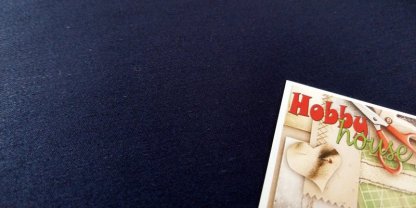 Коттон полированный темно-синий 140 см - Зображення 3