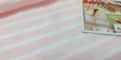 Кулір біла смужка на рожевому 180 см арт 1411 - Зображення 3