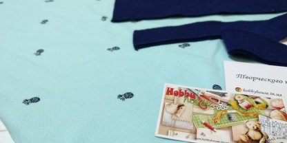 Лакоста синие ананасы на ментоле 180см арт 1533 - Зображення 3