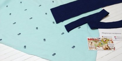 Лакоста синие ананасы на ментоле 180см арт 1533 - Зображення 2