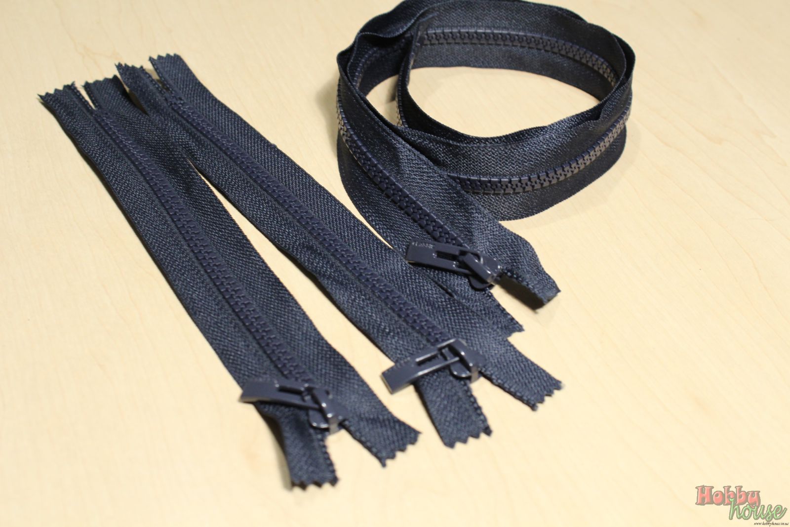 Молния трактор 18 см темно-синяя новый дизайн арт. 0312