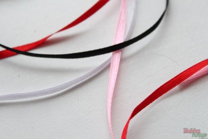 Стрічка атласна чорна 3 мм арт 0431