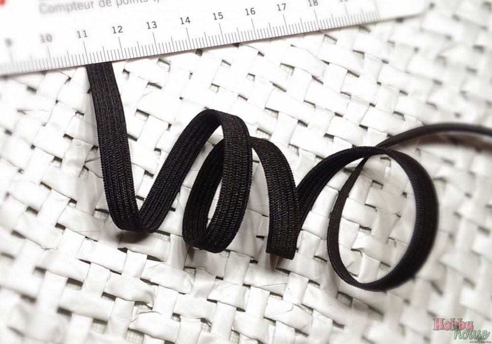 Резинка черная 8 мм арт 0220