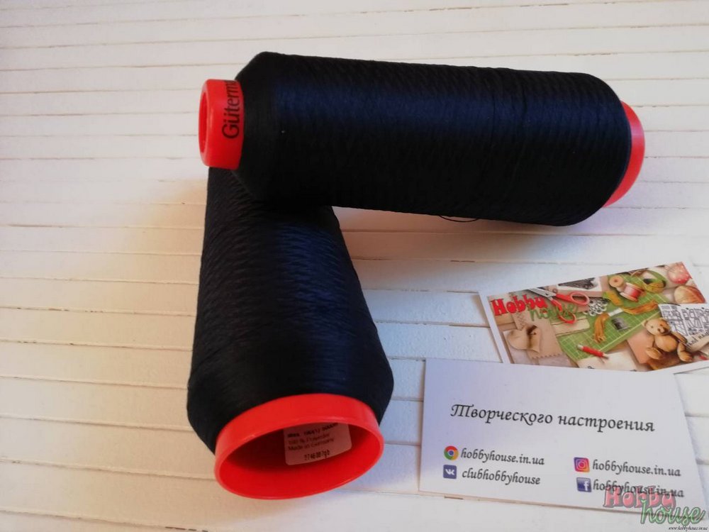 Текстура для петлителей Gütermann Piuma 160 5.000 м темно-синяя арт 1063