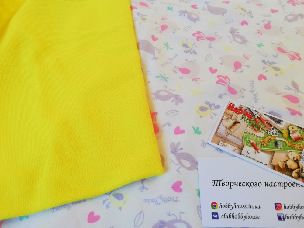 Стрейч-кулір Pretty Birds 180 см  арт 1375 - Зображення 3