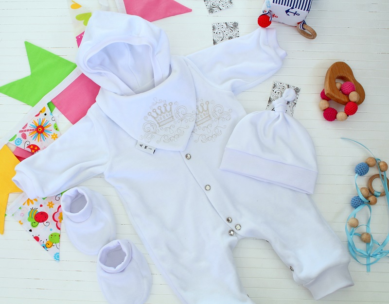 Велюр (бавовна) білий арт 0153 - Зображення 5