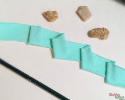 Бейка трикотажна кулір 35 мм, ментол арт 0283