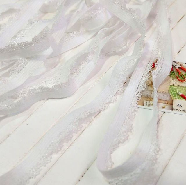Резинка ажурная белая арт 0205 - Зображення 2