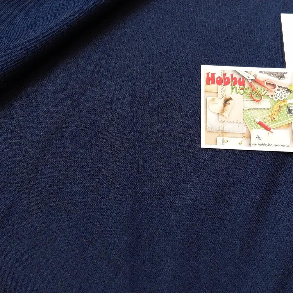 Стрейч-футер 2-нитка темно-синій Navi, арт 2899