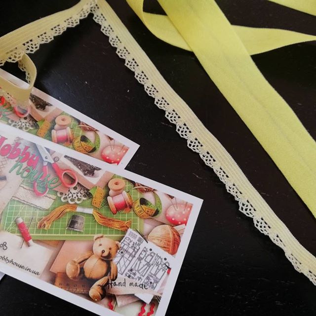 Бейка-резинка жовта 1,5 см арт 0991 - Зображення 3