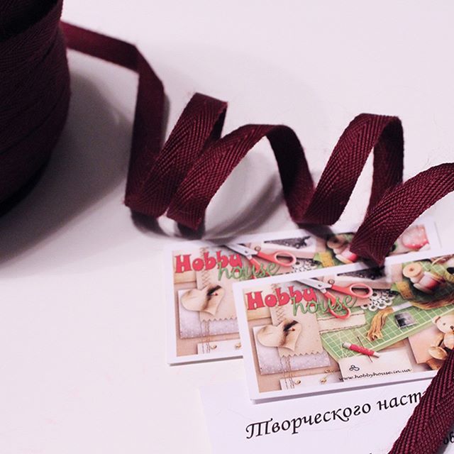 Лента киперная марсала арт 0965