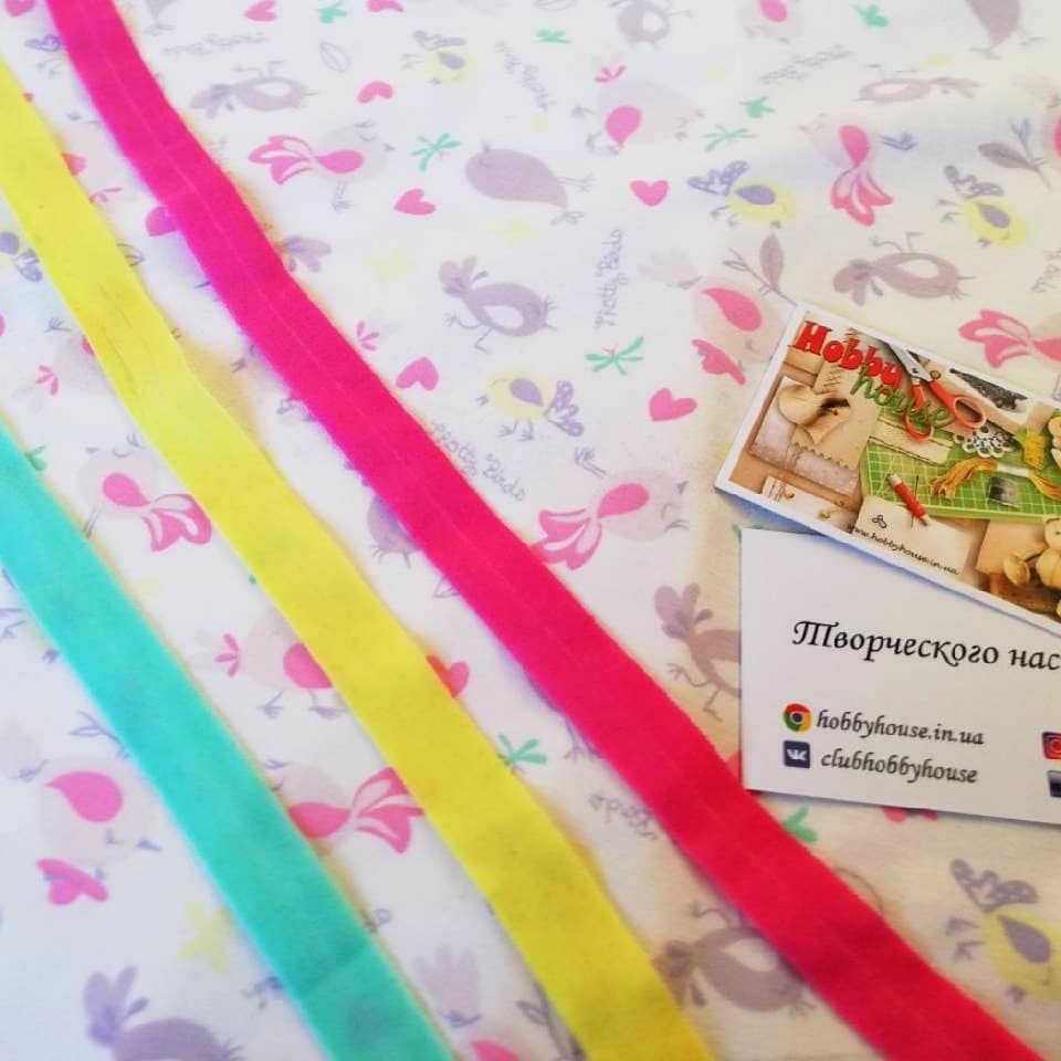 Бейка-резинка жовта 1,5 см арт 0991 - Зображення 2