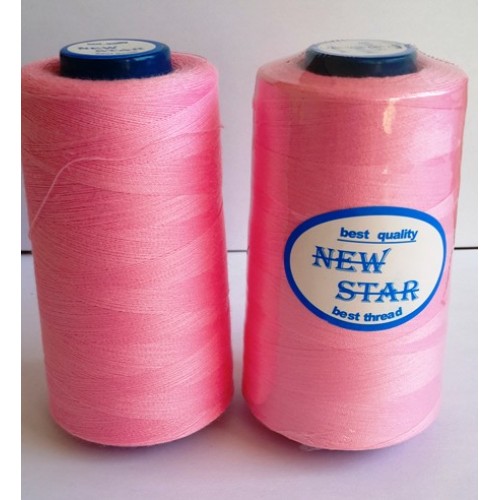 Нитки для шиття 4000 м рожевий арт 1043