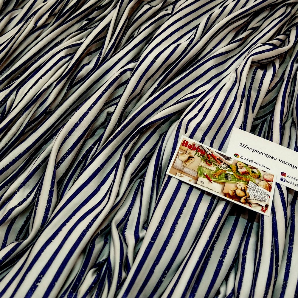 Стрейч-кулір тільник темно-синій 180 см арт 1187 - Зображення 2