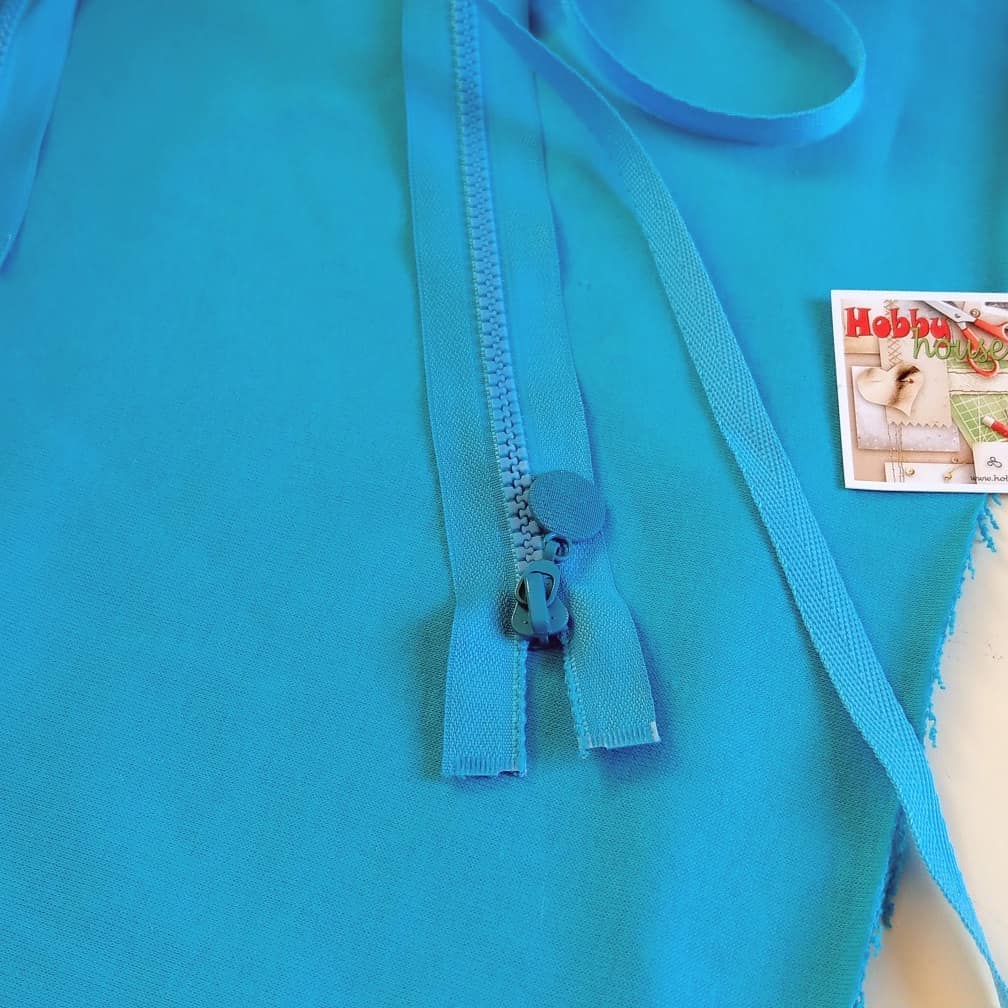 Футер 3-нитка хб петля голубая лазурь 170 см арт 1274 - Зображення 2