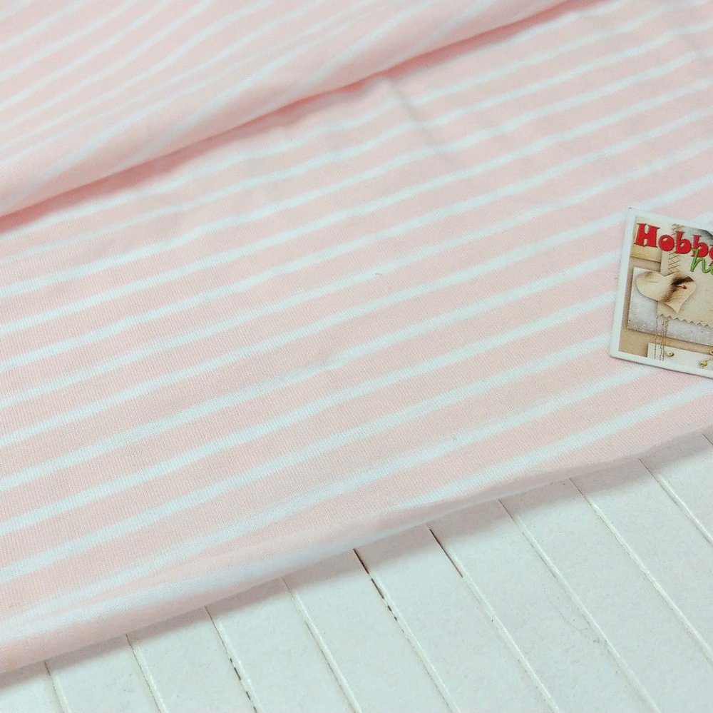 Кулір біла смужка на рожевому 180 см арт 1411 - Зображення 2