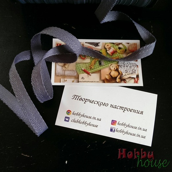 Кіперна стрічка 1 см сірий арт 0423