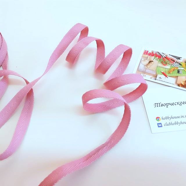 Лента киперная розовая арт 0816