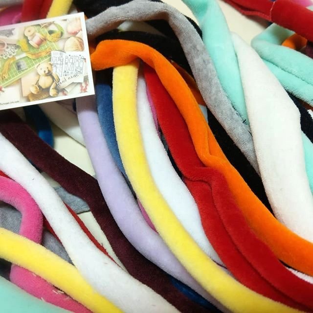 Велюр (бавовна) помаранчевий арт 0149 - Зображення 2