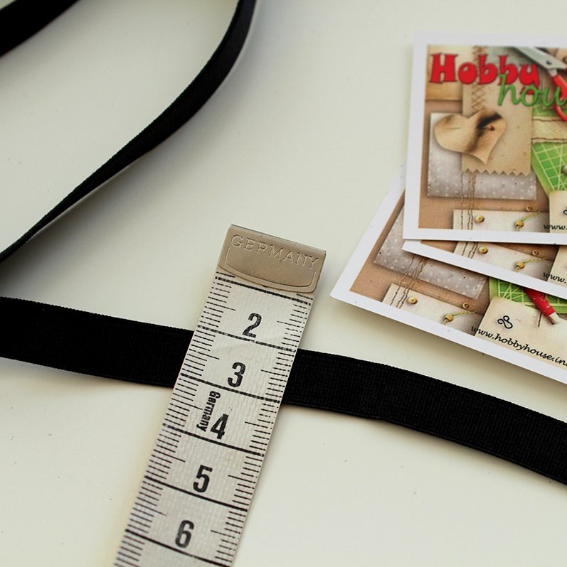 Бретель черная 1 см арт 0234