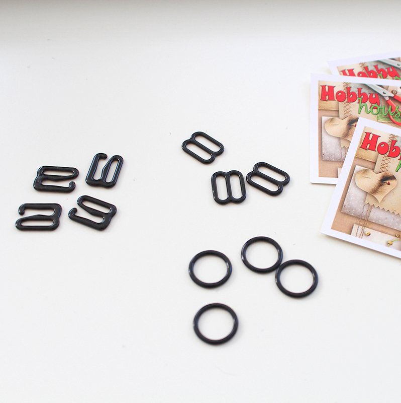 пряжка черная 1 см арт 0626