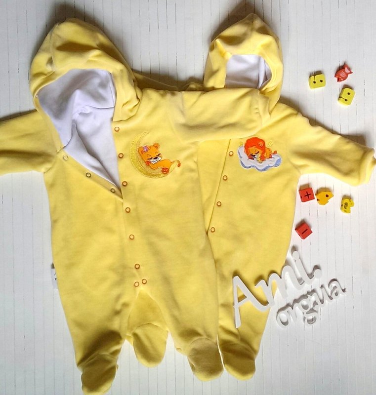 Велюр (бавовна) світло-жовтий арт 0151 - Зображення 2