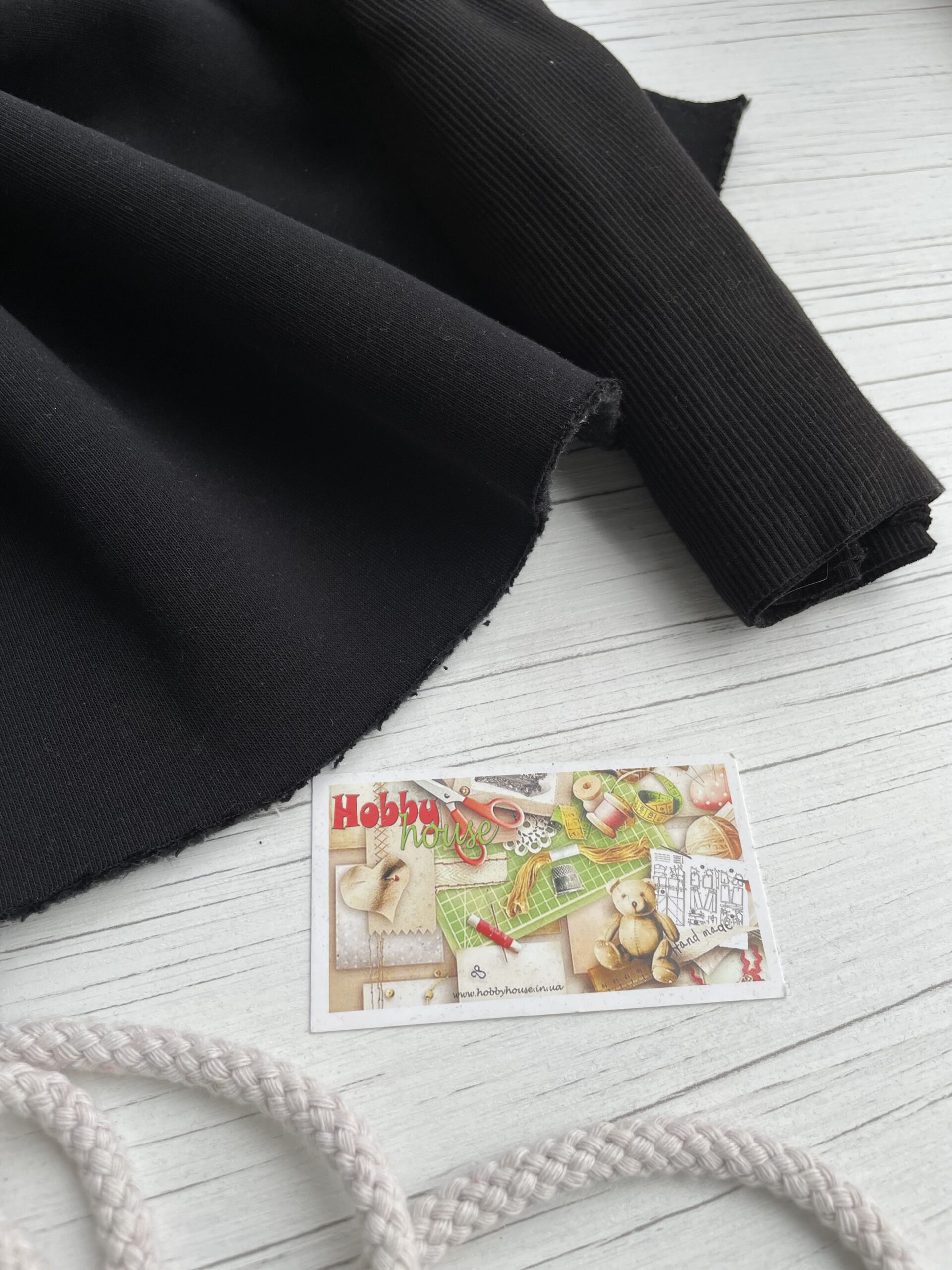 Футер 3-нитка начіс чорний щ. 360 арт 0139