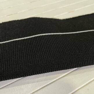 Манжет (довяз) чорний з білою смужкою 57*16см арт 1934