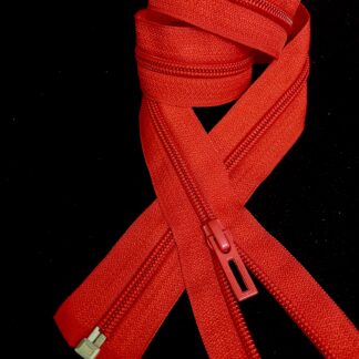 Молния спираль разъемная красный 80 см арт 0386