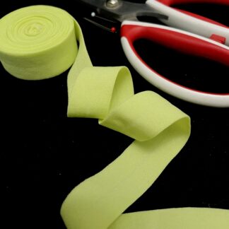 Бейка-резинка матова салат неон  2 см арт 0263