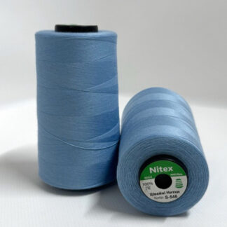 Нитки швацькі Nitex 40/2  s-546 блакитні арт 1476
