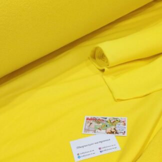 Футер 3-нитка з еластаном петля, лимонний жовтий арт 0130