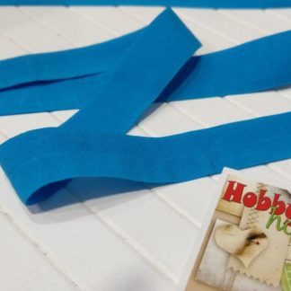 Бейка-резинка голубой василек матова 2 см арт 0258