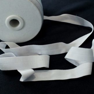 Бейка-резинка матовая белая 2 см  арт 0264