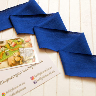 Бейка трикотажна кулір 35 мм, електрик арт 0279