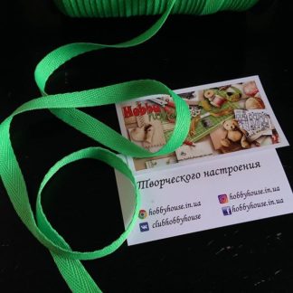 Лента киперная салат зеленый арт 0428