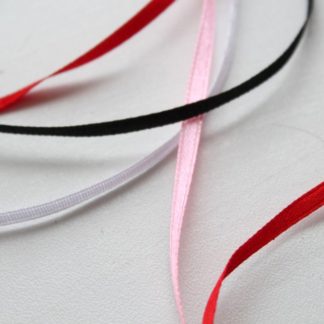 Стрічка атласна чорна 3 мм арт 0431