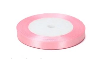 Лента атласная розовая 10 мм арт 0435