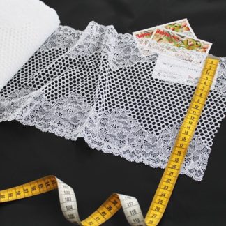 Стрейч-кружево белое 506-К 20,5 см 0662