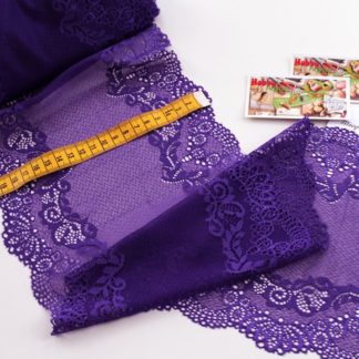 Стрейч-кружево фиолет 601-К 19,5 см арт 0669
