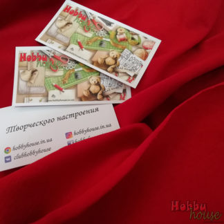 Кулір червоний 100% бавовна 2*100 арт 0804