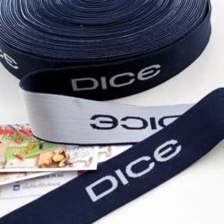 Резинка для мужского белья темно-синяя dice 3 см арт 1013