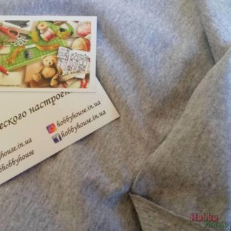 Стрейч-кулір сірий меланж  щ.190 180 см арт 1052