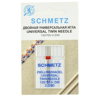 Иглы Twin Universal 2,0/80 арт 1454
