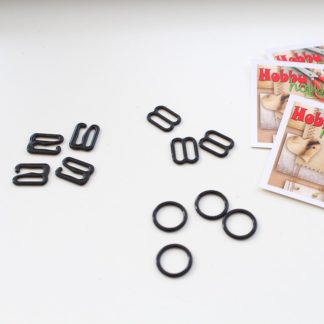 кольцо черное 1 см арт 0625